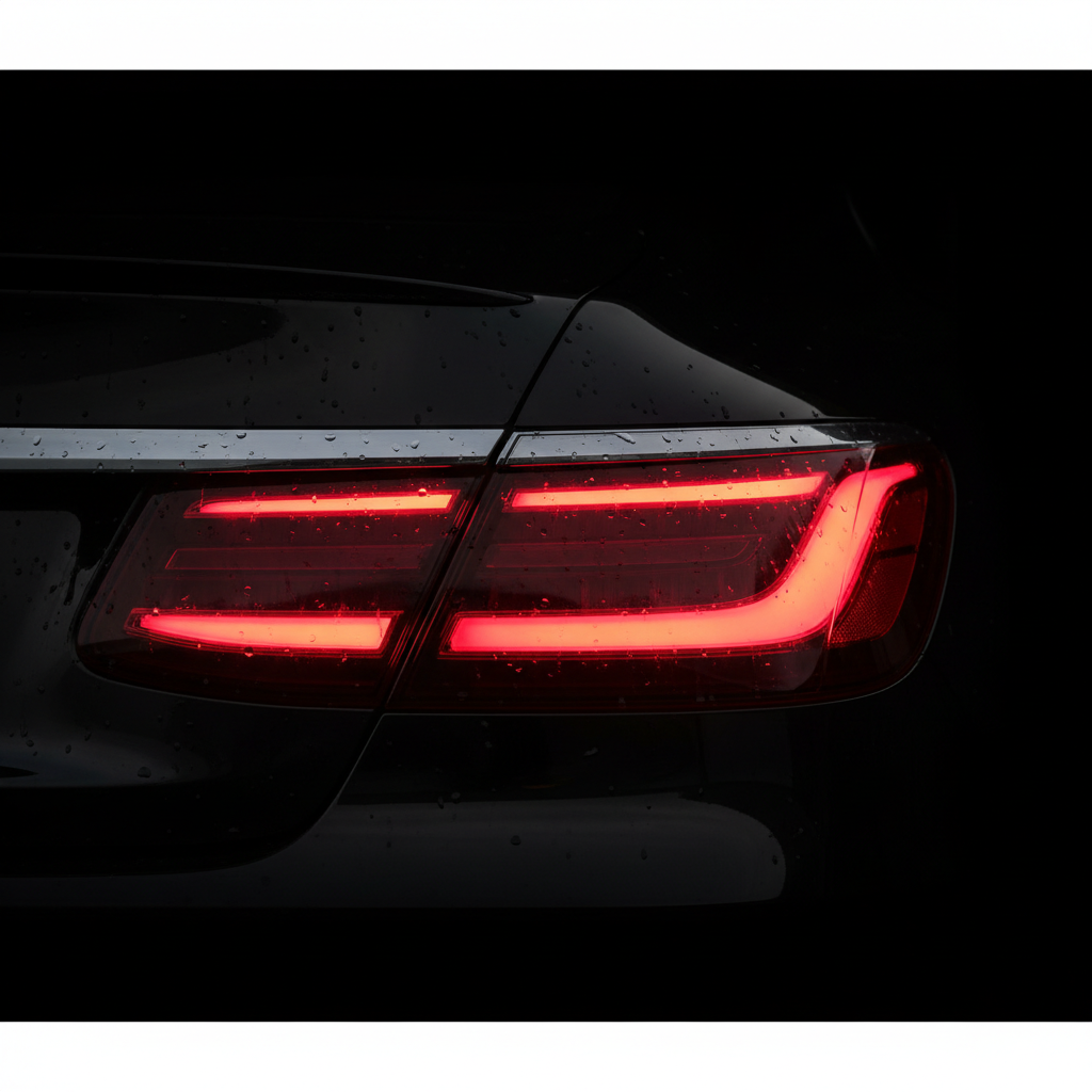 Smoked tail light with tint film