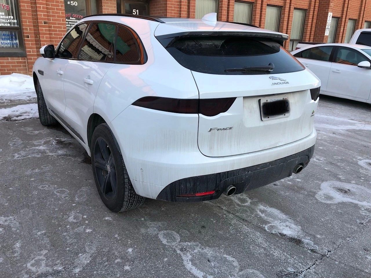 Jaguar F-Pace tail light and window tint