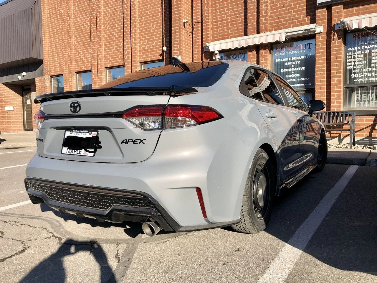 Toyota Corolla APEX window tint